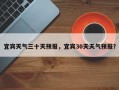宜宾天气三十天预报，宜宾30天天气预报？