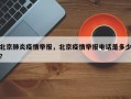 北京肺炎疫情举报，北京疫情举报电话是多少？