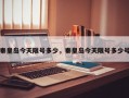 秦皇岛今天限号多少，秦皇岛今天限号多少号