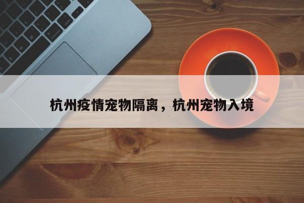 杭州疫情宠物隔离，杭州宠物入境-第1张图片-恒川新闻